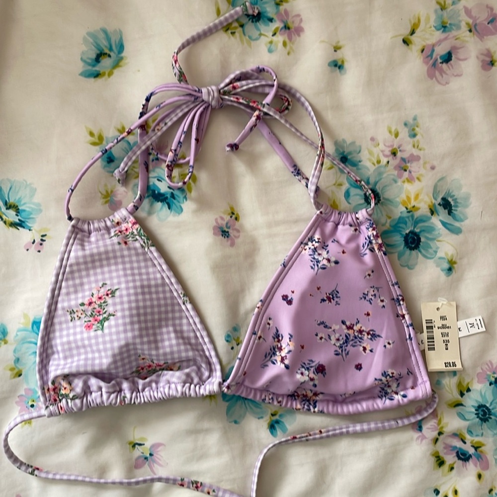 Aeropostale Floral Bikini Top